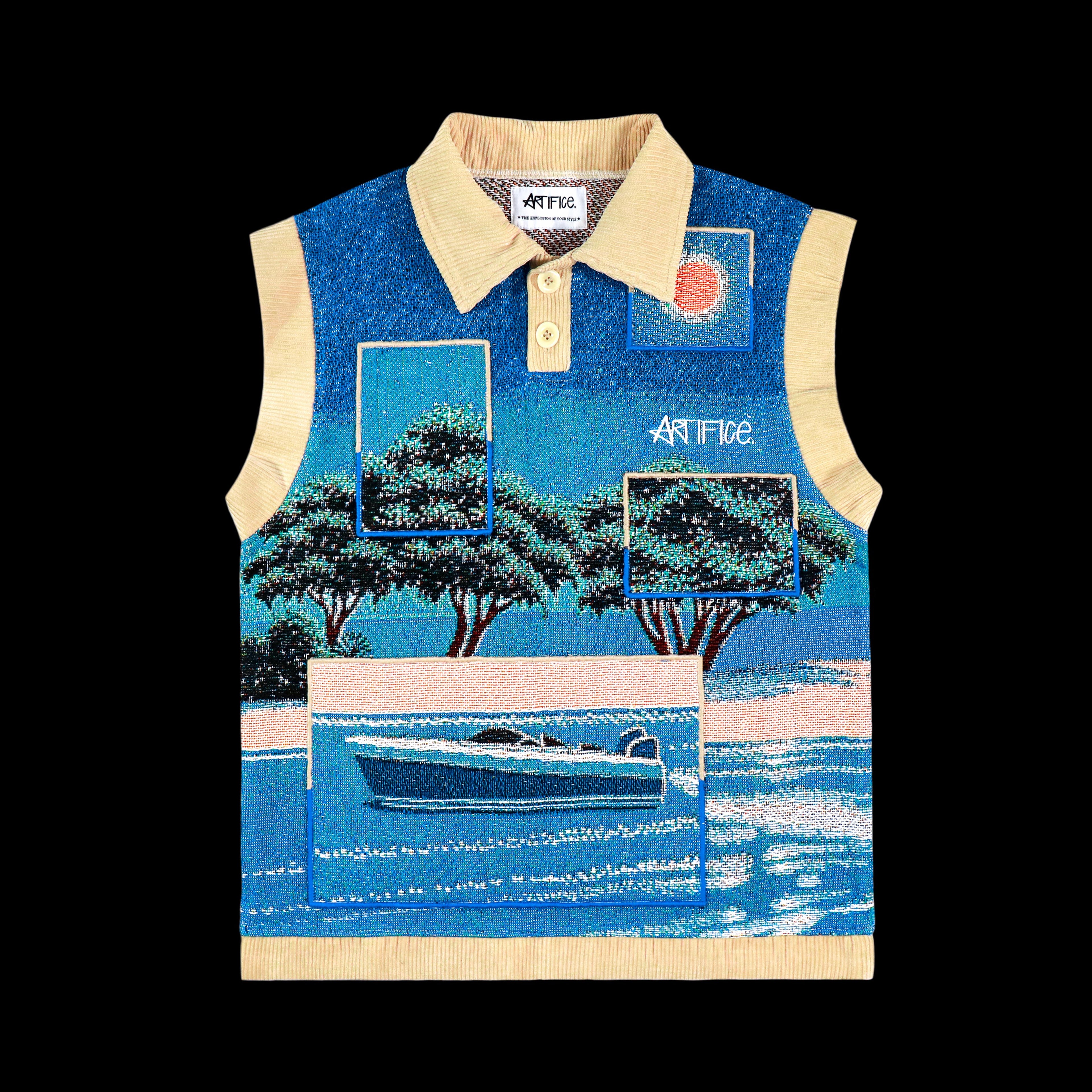 Tapestry Sleeveless Tee